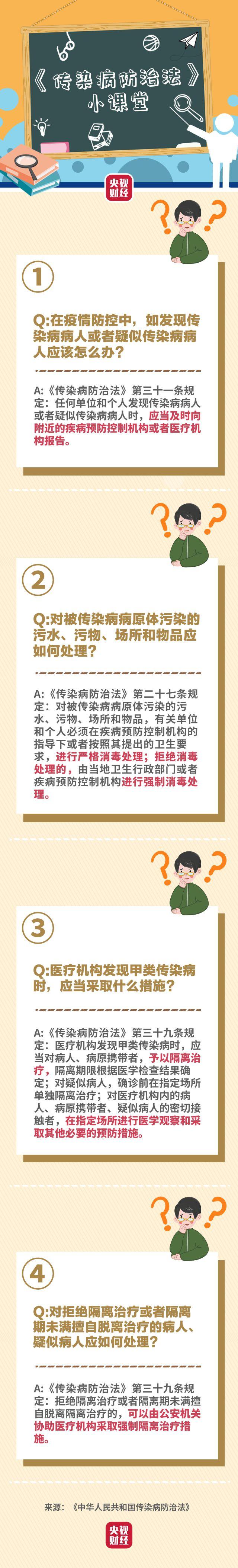 『传染病防治法』传染病防治法小课堂：疫情期间拒绝隔离治疗会被采取什么措施？