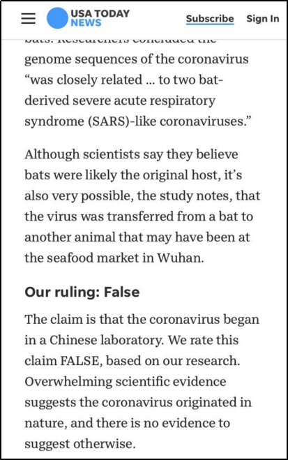 「央视新闻客户端」美媒：新冠肺炎疫情并非人造，勿信谣言