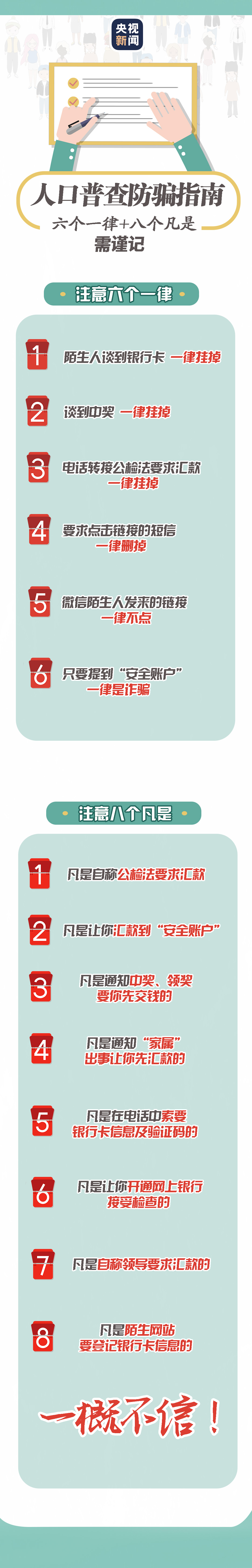 央视新闻|“大国点名”没你不行！一份“人口普查”防骗指南请查收！
