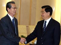 Hu Jintao se reúne con una delegación de la RPDC