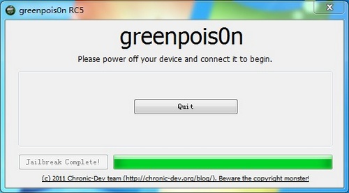 使用绿毒RC5完美越狱iphone4.2.1固件教程_教