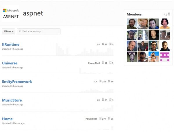 ASP.NET入驻Github 下一代将全部开源_产业资