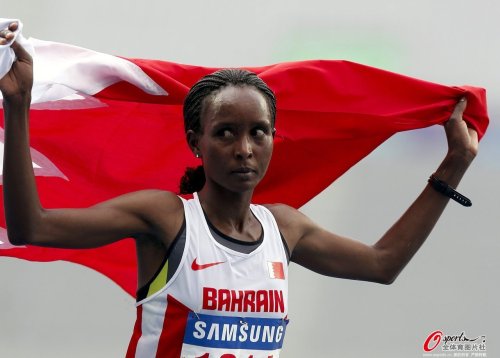[高清组图]亚运会女子马拉松：巴林选手摘金