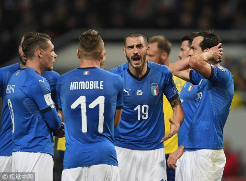 世预赛附加赛-意大利0-1瑞典 晋级世界杯命悬一
