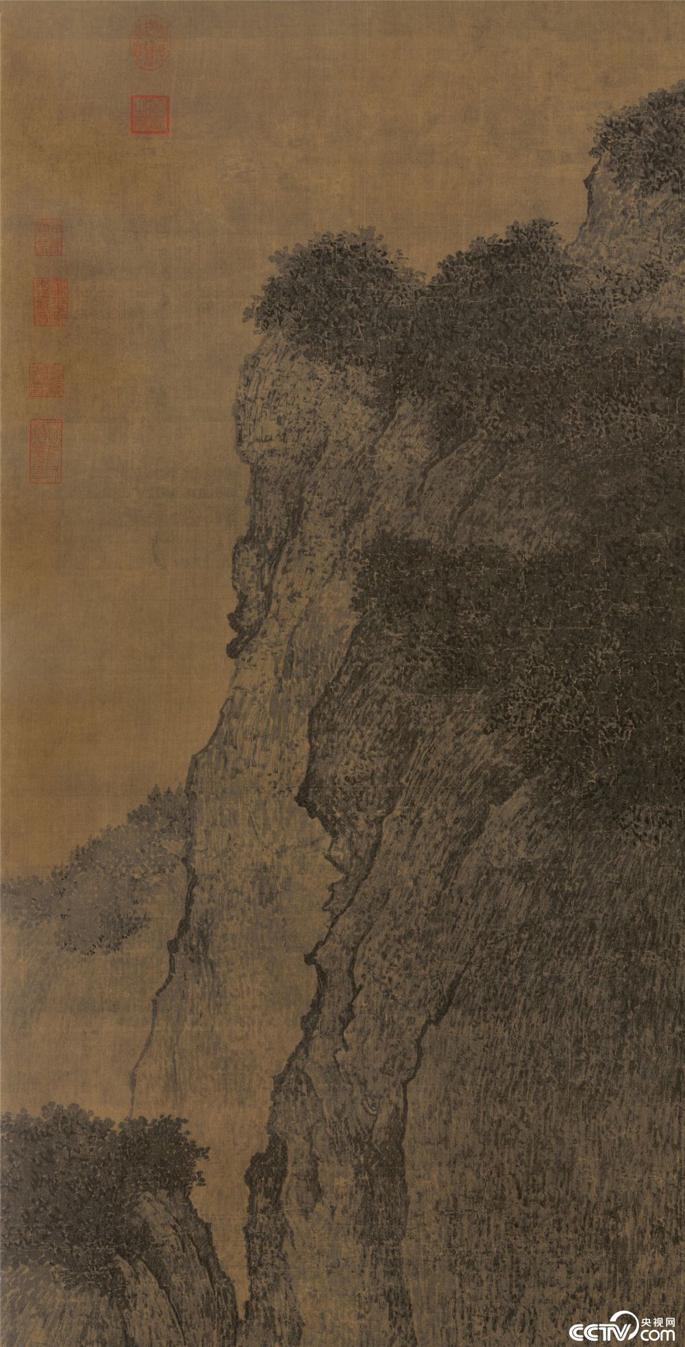 【央视画廊】传世墨迹:一画一境 范宽《溪山行旅图》_央视网(cctv.com)