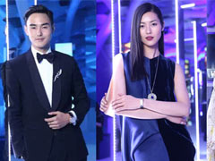 刘雯张艾嘉惊艳亮相时尚派对 阮经天李治廷西