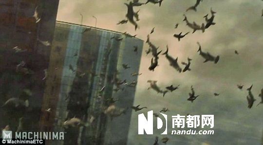 美神级烂片轰动互联网 《鲨从天降》让鲨鱼飞