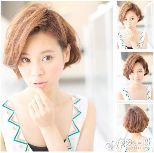 <em>空气烫</em>潮流<em>短发</em>+尽显利落清爽气质