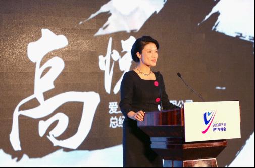 爱上电视传媒高悦总经理在峰会上发言