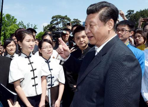 习总书记握手北大才女原是《中国成语大会》选