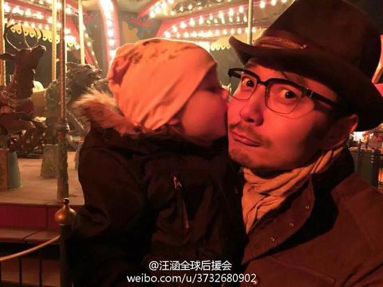 汪涵感慨当爹不易：带孩子真不是件轻松的事（图）