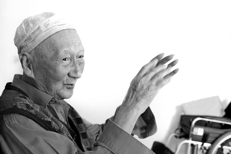  抗战老兵王平（图片由太原市摄影家协会提供）