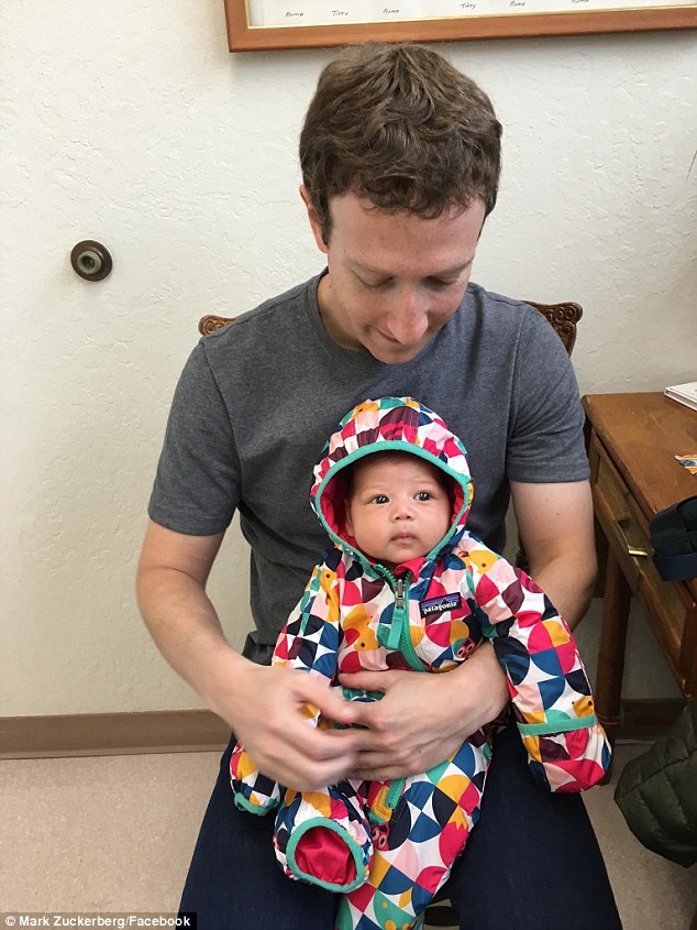 Mark Zuckerberg partage des photos de son bébé