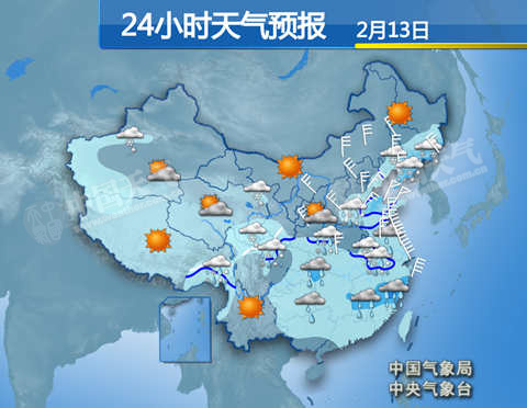 中东部雨雪降温持续 春运返程高峰受影响