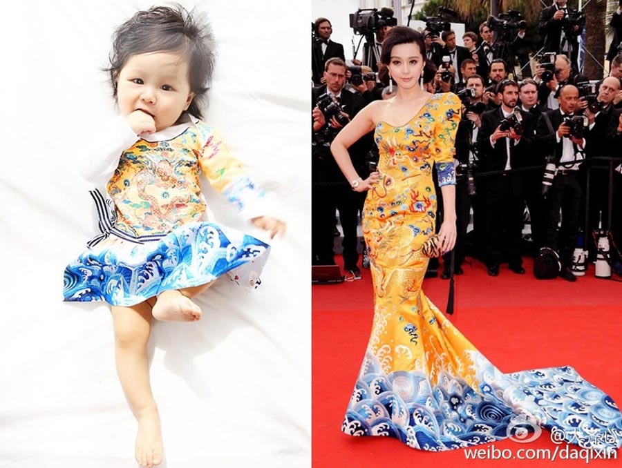 Un bébé habillé comme Fan Bingbing devient une vedette en ligne