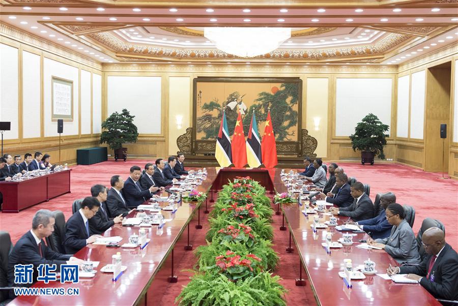 During talks, President Xi said China and Mozambique should develop ties based on a strategic and long-term perspective. He called for more mutual understanding and broader bilateral cooperation. 