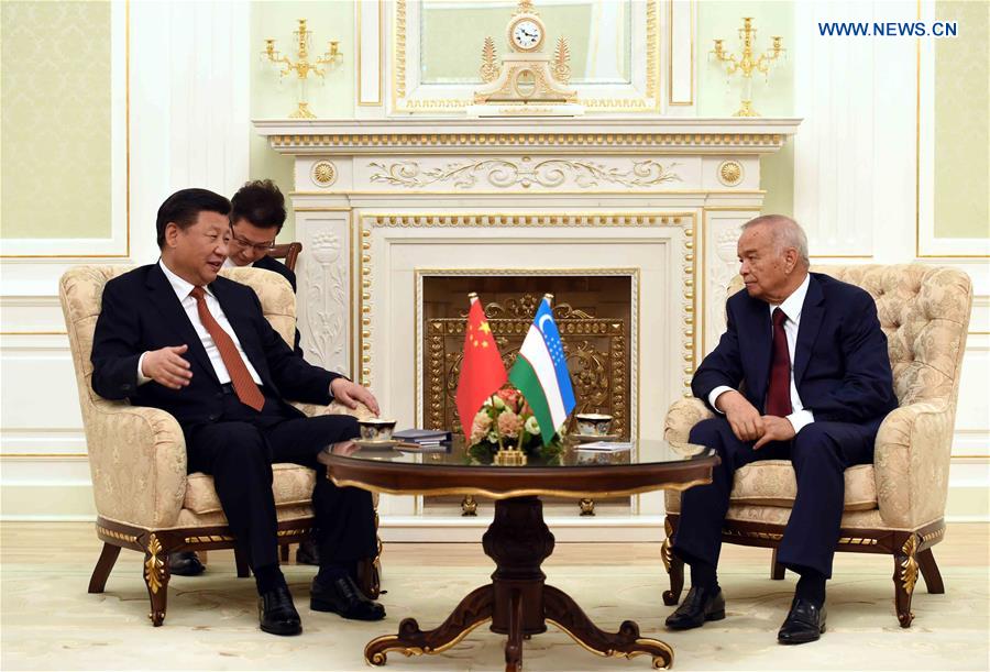 Presidente chino se re&uacute;ne con hom&oacute;logo uzbeko