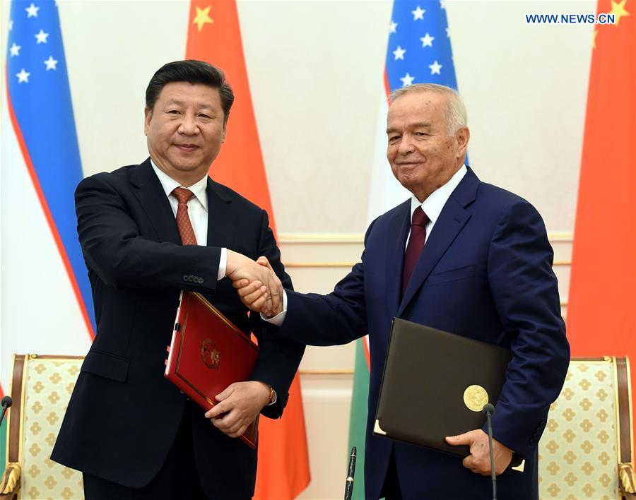 Presidente chino se re&uacute;ne con hom&oacute;logo uzbeko