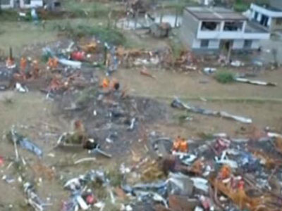 【江苏盐城龙卷风冰雹特别重大灾害】航拍对比