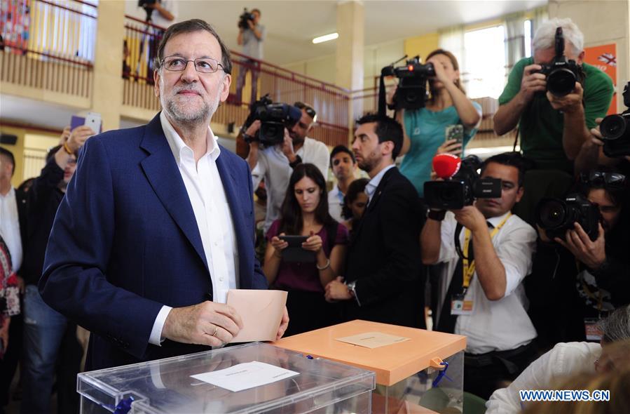 Gobernante Partido Popular ganar elecciones generales en España