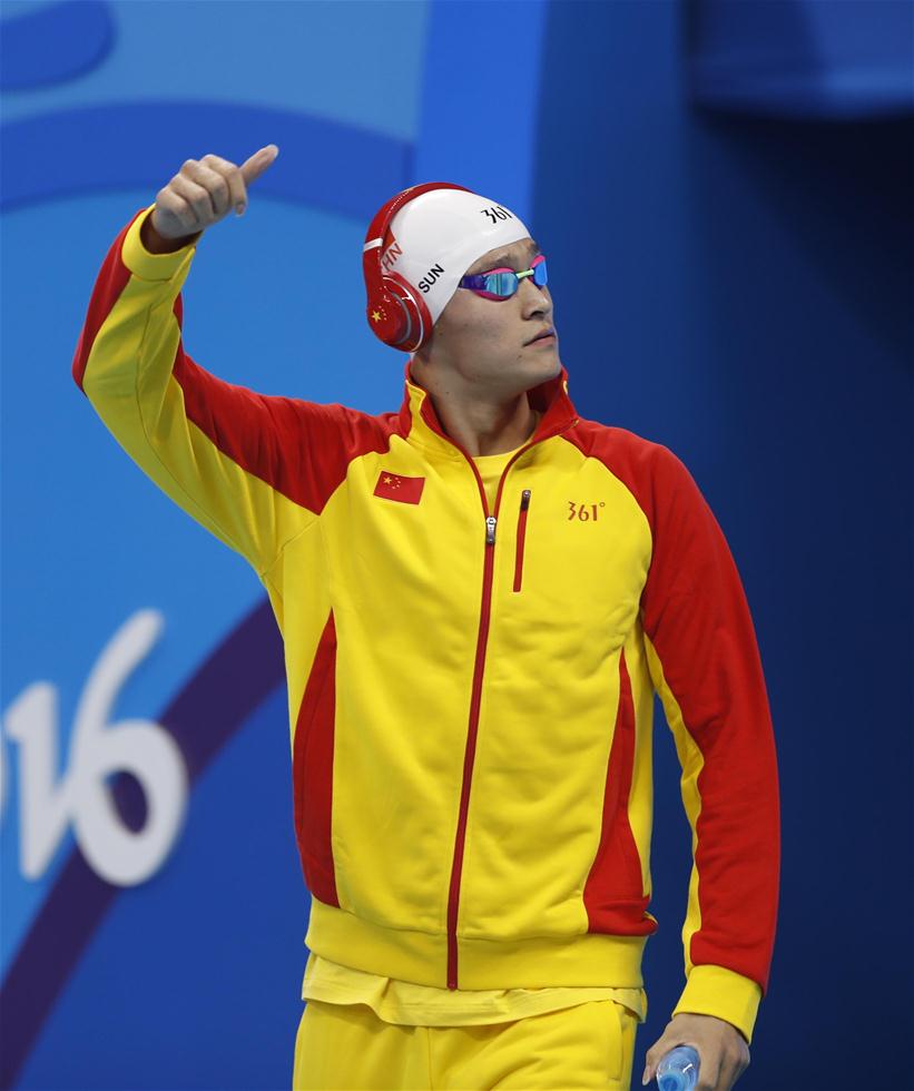 R&iacute;o 2016: Sun Yang quiere reinar en el Olimpo y avanza a final con mejor crono