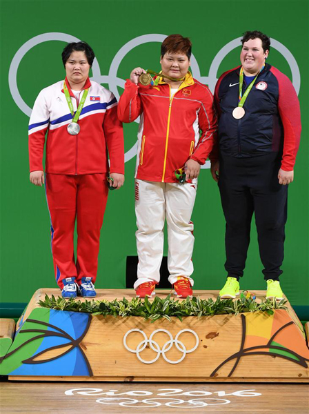 R&iacute;o 2016: Meng Suping consigue oro para China en halterofilia de 75 kilogramos femenino