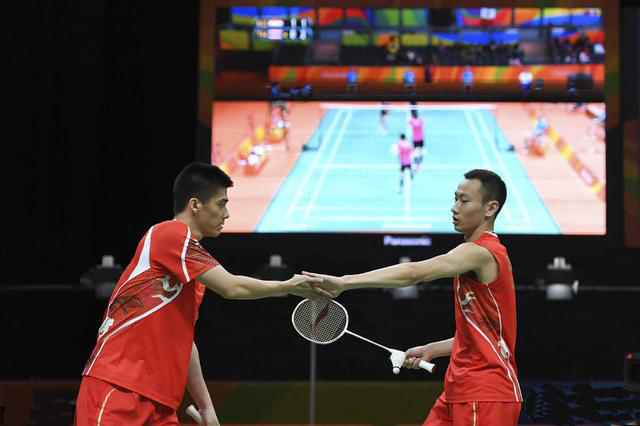 R&iacute;o 2016-B&aacute;dminton (m): Fu Haifeng busca revalidar su oro con Zhang Nan (Foto de archivo)