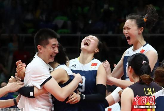 资料图片：中国战胜巴西　晋级四强