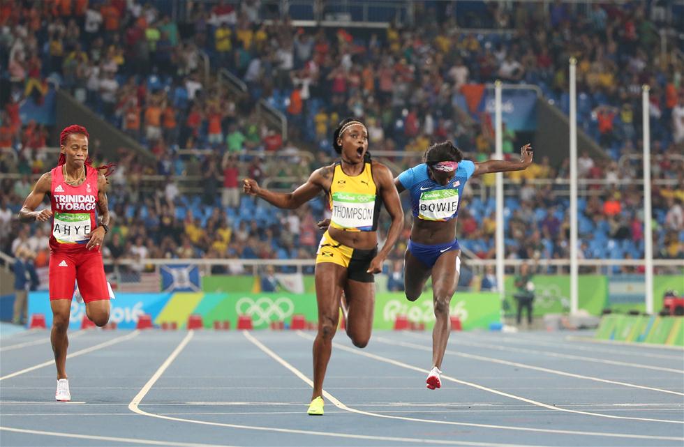 R&iacute;o 2016: La jamaicana Thompson logra el doblete dorado en los 100 y 200 metros