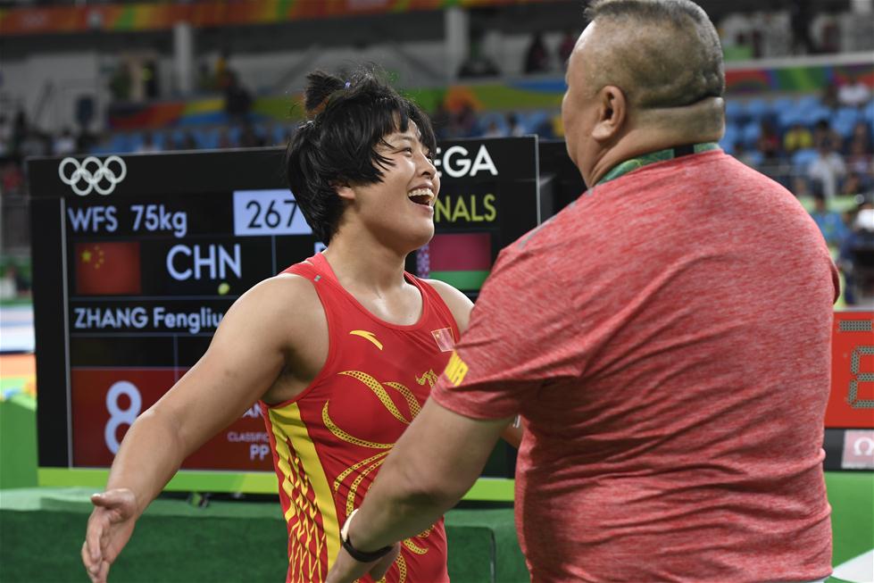 R&iacute;o 2016-Lucha Libre (f): China suma otra medalla de bronce por mediaci&oacute;n de Zhang Fengliu en los 75 kg