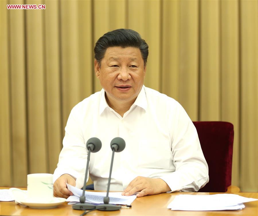 Chinese President Xi Jinping speaks at a national meeting on health held from Aug. 19 to 20 in Beijing, capital of China. (Xinhua/Ma Zhancheng)