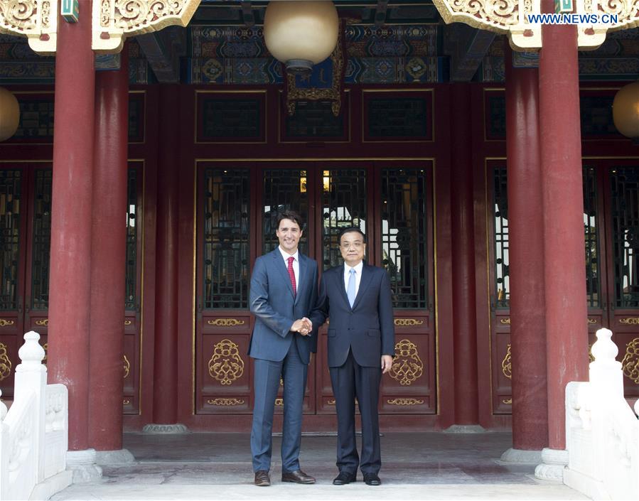 Primer ministro chino se re&uacute;ne con su hom&oacute;logo canadiense en Beijing