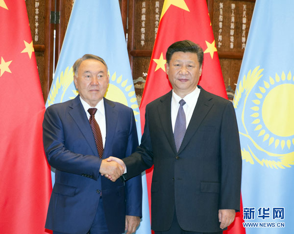 Presidente chino se re&uacute;ne con hom&oacute;logo de Kazajist&aacute;n en Hangzhou