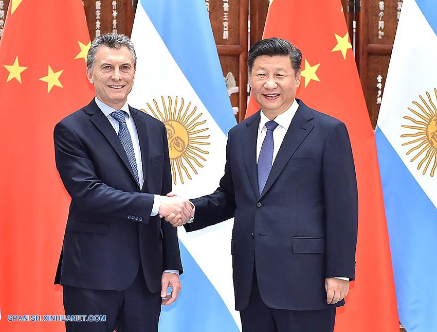Presidente Xi Jinping se re&uacute;ne con su hom&oacute;logo argentino