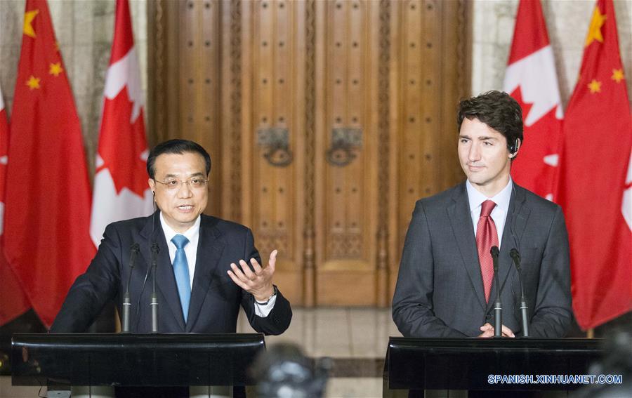 China y Canad&aacute; formalizan un mecanismo de di&aacute;logo anual entre sus primeros ministros