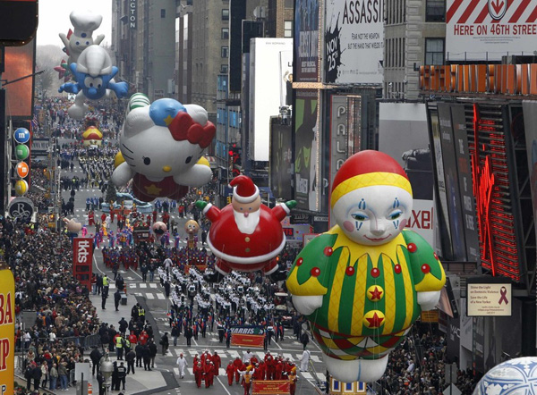 Giant balloons take to the sky ahead of Macy