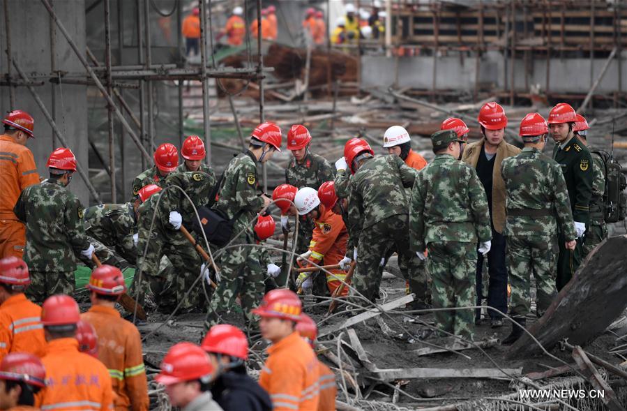 Jiangxi construction site collapse death toll rises to 74