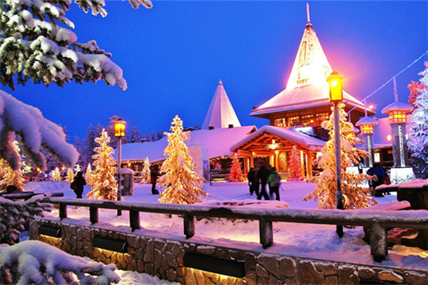Santa Claus Village in Finnish Lapland.
