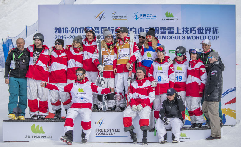 太舞国际雪联自由式滑雪雪上技巧世界杯赛圆满