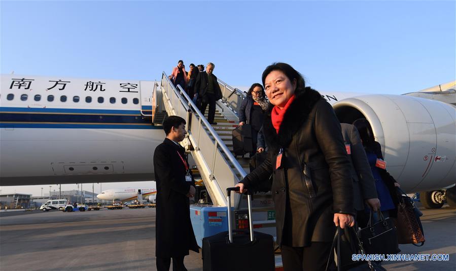 Los diputados de la Asamblea Popular Nacional (APN) se están reuniendo en Beijing para participar en la sesión anual del máximo órgano legislativo de China.(Xinhua/Chen Yehua)