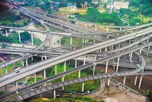 重庆又一景 这座刚完工立交桥让导航彻底晕 哭