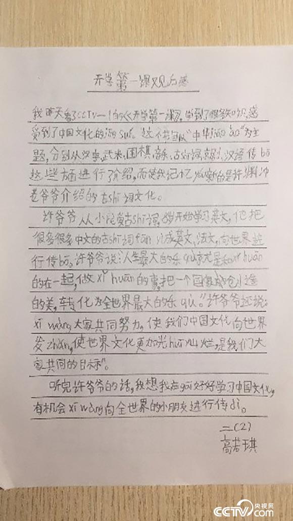 北京市海淀区图强二小-高若琪-女-二年级二班