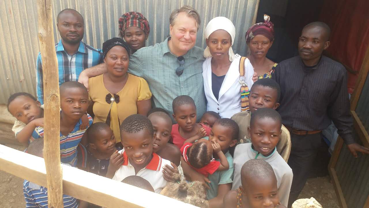  With people in the slum areas of Bukavu, DRC. 