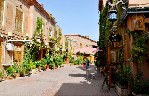 改造后的喀什古城