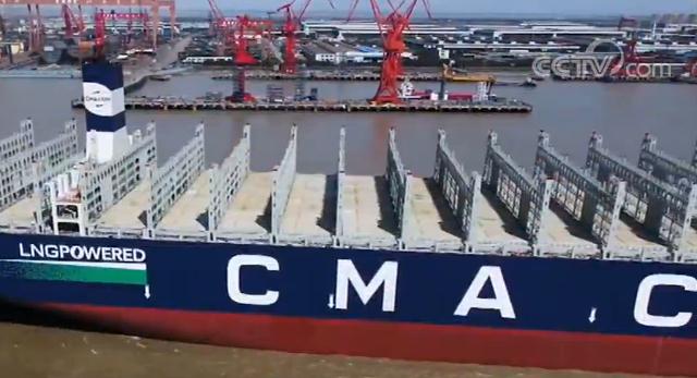 『世界最大级别』又一个巨无霸!全球首艘23000箱 世界最大级别集装箱船即将完成