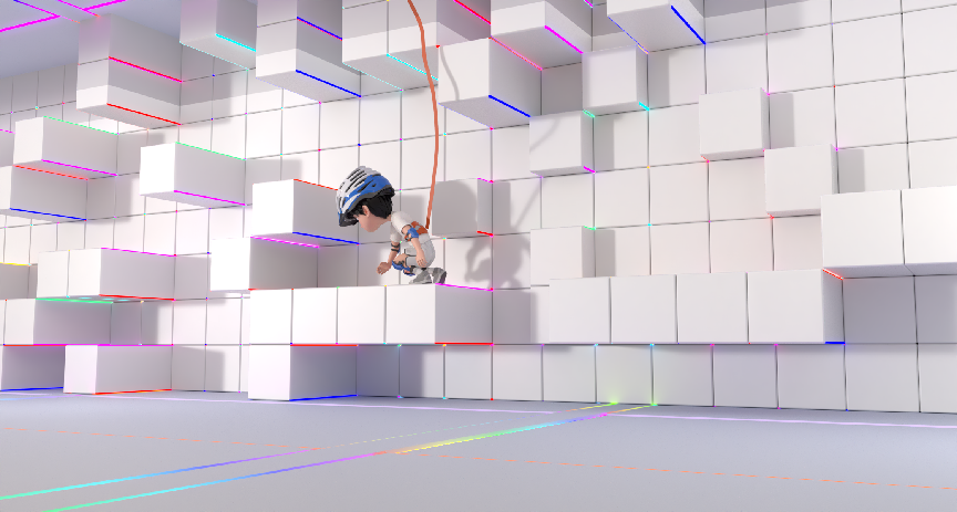 数字未来中心-VIP休息区-高空挑战-跑酷墙-一层示意图