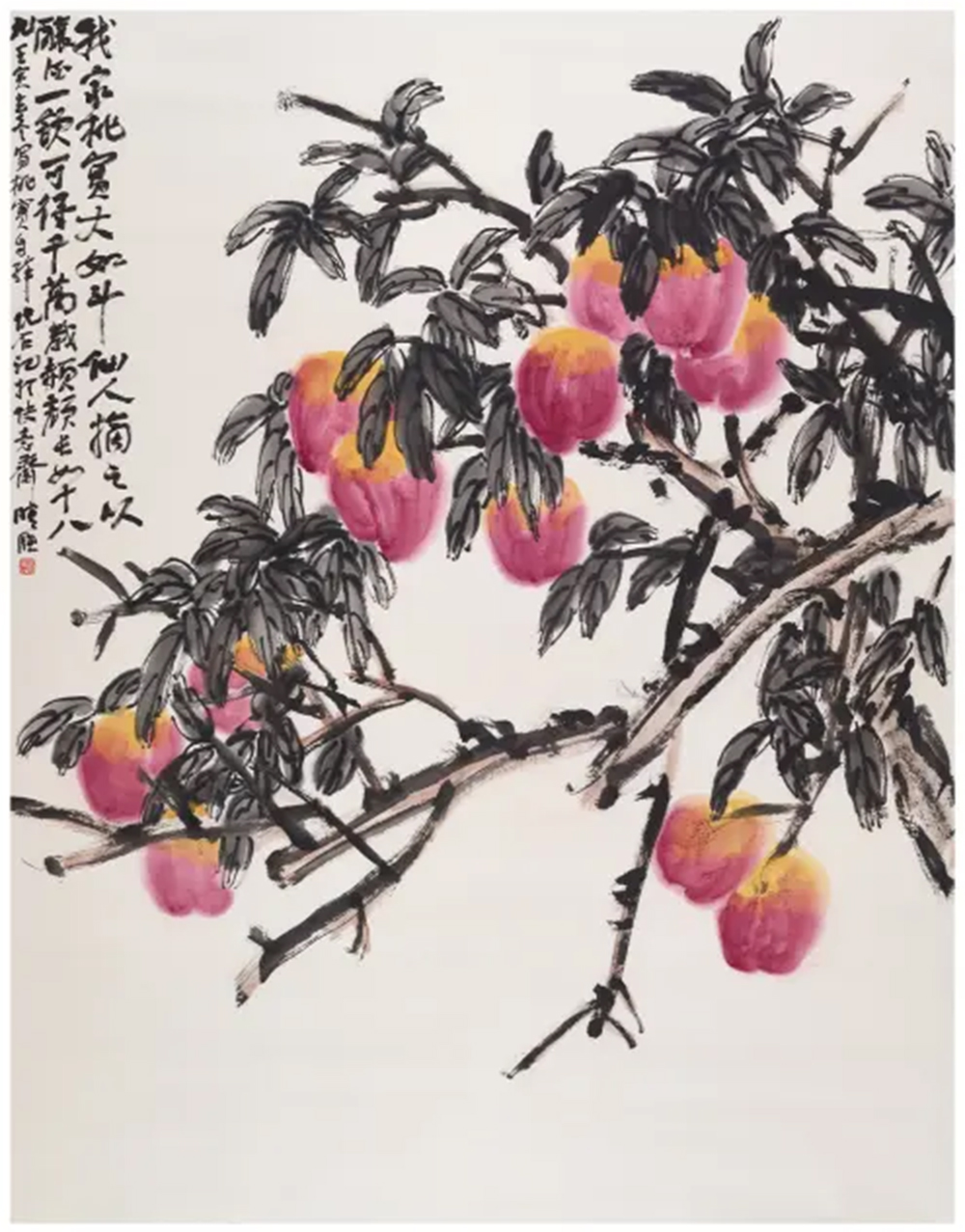 《桃实图》184x145cm