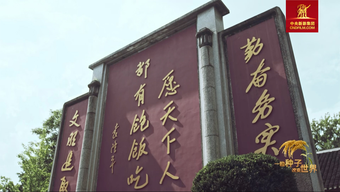 安江农校 袁隆平手书“愿天下人都有饱饭吃”