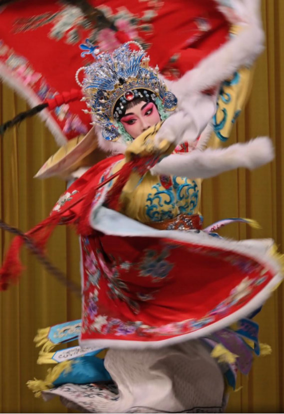 京剧《昭君出塞》中王维佳扮演的王昭君(图片来源:抖音“今日听戏”账号)