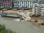 Zhouqu: recul des eaux